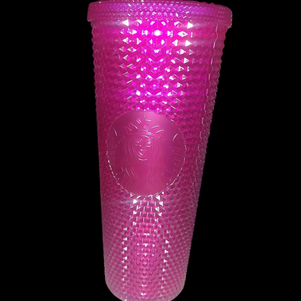 NWT Starbucks Rare Hot Pink Studded Tumbler